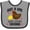 Heather and Black, variant on Inktastic Just a Girl Who Loves Chickens Girls Baby Bib