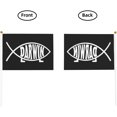 Darwin Fish Flag Small Mini Hand Held Flags 5.5x8.2 Inch