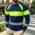 thumbnail image 2 of Men Long Sleeve Tee Shirts For Outdoor Activities Casual Athletic Pullover Tops Green XXL, 2 of 4