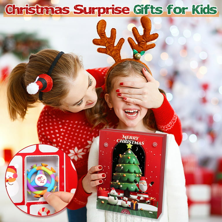 PANSHAN Fidget Advent Calendar 2023 Crystal Slime Christmas Countdown  Calendar Toys Holiday Set 24 Days Xmas Surprise Gift Toys for Kids Girls  Boys