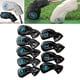 thumbnail image 3 of 9 piezas impermeables para palos de golf, fundas para cabeza de hierro, universales, ligeras y Negro, 3 of 9