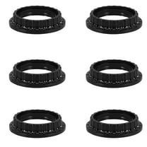 WORGEOUS 6pcs Light Socket Ring Light Socket Shade Rings E26 Light Socket Rings Lamp Shade Collar Rings Lamp Lock Socket Adapter Ring (US Standard)