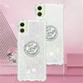 thumbnail image 2 of Liquid Quicksand Case for Samsung Galaxy A06 with Diamond Kickstand, Luxury Fun Glitter Sparkle Flowing Clear Bling Cover Case for Samsung Galaxy A06. -Colorful, 2 of 7