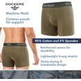 thumbnail image 5 of Dockers Men’s Cotton Stretch Boxer Briefs – 4-Pack Comfort & Support for All-Day Wear, 5 of 7