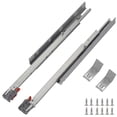 thumbnail image 1 of Guías deslizantes para cajones de montaje inferior Ocg, 21 pulgadas (1 par), extensión completa, cierre suave, guías para cajones ocultas, vienen con tornillos de montaje y soportes, 1 par, 1 of 5