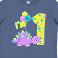 thumbnail image 4 of Inktastic Happy Dinosaur First Birthday-purple Boys or Girls Baby T-Shirt, 4 of 5