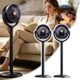 thumbnail image 6 of 29" Pedestal Fan For Bedroom, 2026 NEW 5-Speed USB Whole Room Air Circulator With 90° Oscillation & Adjustable Height, Quiet Pedestal Fan For Home Office Dormitory Living Room Study, 6 of 10