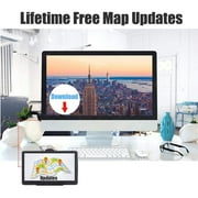 GPS Navigation for Car,7 Inch Touch Screen Car Navigation System, 8G 256M Voice Broadcast Navigation System,Support Speed and Red Light Warning