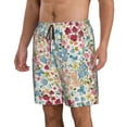 thumbnail image 3 of KLL Trendy Floral Design Men's Casual Summer Beach Shorts Hawaiian Shorts with Pockets-XX-Large, 3 of 6