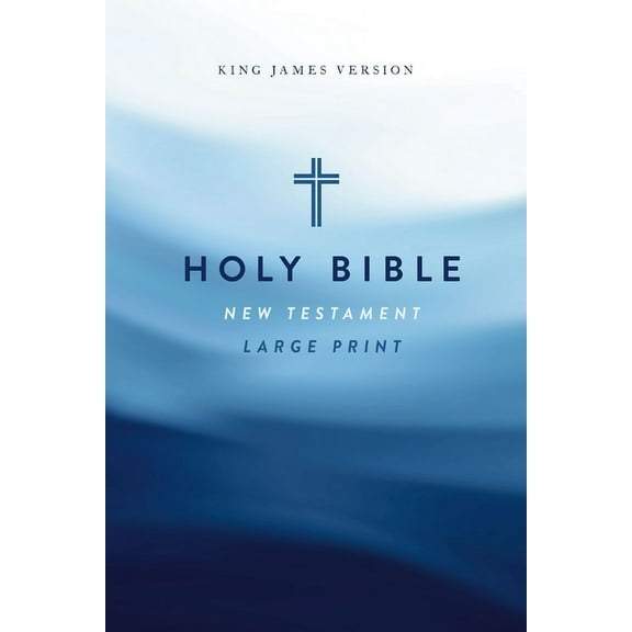 KJV Large Print Outreach New Testament Bible, Cross Softcover, Comfort Print (Paperback)