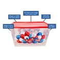 thumbnail image 4 of SimplyKleen 14.5-gal. Reusable Stacking Plastic Storage Containers with Lids, USA 4th of July (Pack of 4), 4 of 6