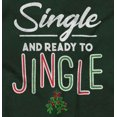 thumbnail image 2 of Christmas Single And Ready To Jingle Men's Graphic T Shirt Tees Brisco Brands L, 2 of 5