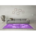 thumbnail image 3 of Ahgly Company Indoor Square Persian Purple Traditional Area Rugs, 4' Square, 3 of 4