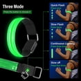 thumbnail image 4 of Paquete de 4 pulseras de luz LED recargables por USB XCF pulsera LED reflectante ajustable para correr, 4 of 4