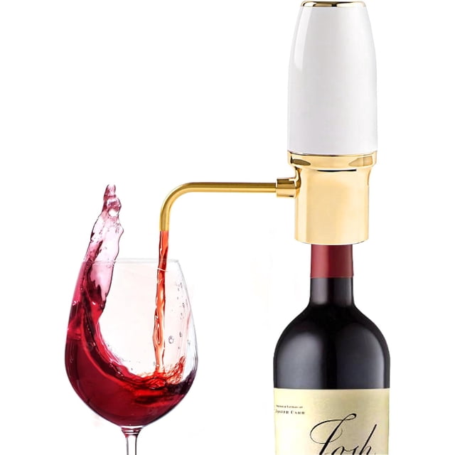 Aireador de vino eléctrico, dispensador automático de vino, boquilla vertedora con USB recargable, decantador de vino eléctrico y vertedor de vino, el mejor regalo para los amantes del vino