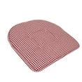 thumbnail image 2 of Houndstooth U-Shaped 16 x 17 Memory Foam Chair Pad Red 6 Pack, 2 of 3