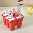 thumbnail image 2 of Popsicle Molds 6 Pieces Silicone Ice Pop Molds BPA Free Popsicle Mold Reusable Easy Release Ice Pop Make, 2 of 6
