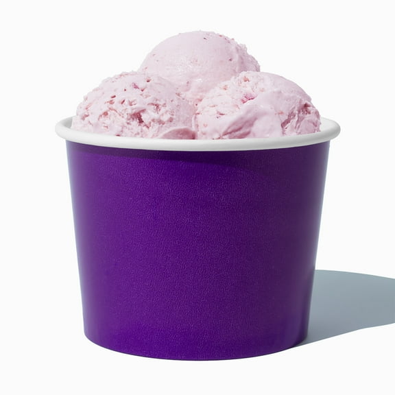 UNIQ 16 oz Purple Ice Cream Cups - 1000/Case