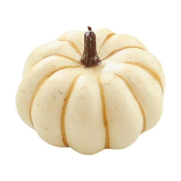 Simulación de calabaza artificial Mini calabazas Modelo realista Calabaza decorativa de de otoño para otoño Halloween Decoración festiva de Alambre dorado de 65x9cm.