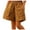 Brown, variant on Buigttklop Short for Women 2024,Women Ladies Solid Pants Streetwear Elastic Pocket Frenulum Loose Jogger Short Pants