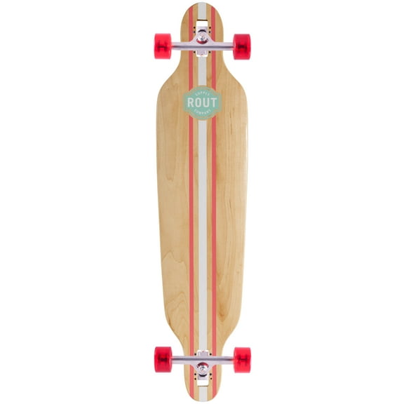 Rout Pinstripe Drop-Thru Longboard Complete