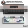 thumbnail image 2 of Teclado Gaming Womier VK66 PRO 60% cableado blanco cremoso, 2 of 7