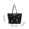 thumbnail image 3 of Luoshdecor Cute Shoulder Bag with Bow for Women, Handbags Casual Medium Leather Tote Purse for Work,Travel, 3 of 7