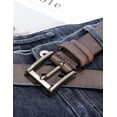 thumbnail image 4 of Thicken Full Grain Leather Mens Belt Heavy Duty Mens Work Belt Mens Belt High Hardness Buckle Packed In Gift, 4 of 6