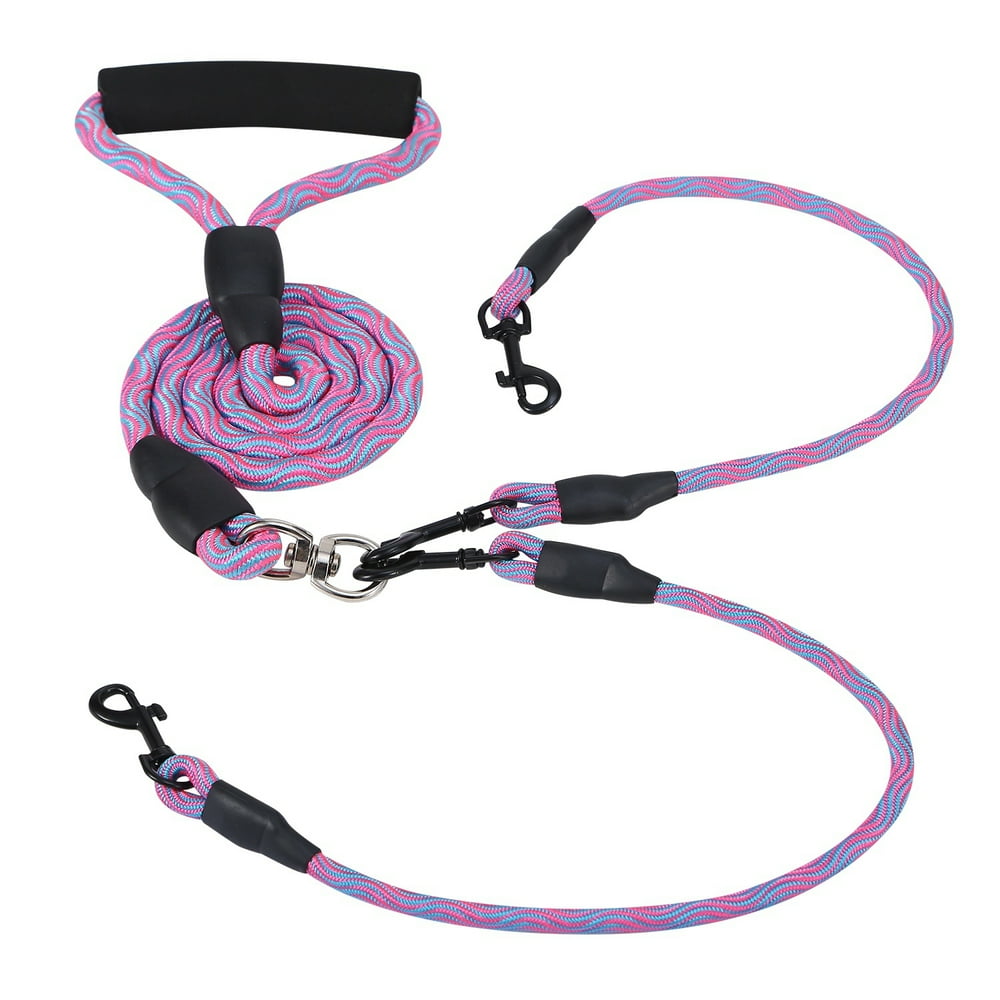iMountek Double Dogs Leash NoTangle Dogs Lead Reflective Dogs Walking