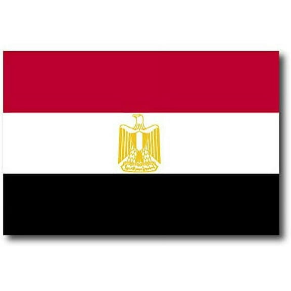 Egypt Flag Car Decal - 3" x 5"