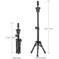 thumbnail image 4 of Anself Wig Tripod Stand Mannequin Stand Holder Manikin Head Tripod Stand Non-Slip Base Adjustable Height, 4 of 5