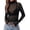 Black, variant on Zeagoo Mesh Sheer Tops for Women Long Sleeve Layering Tops Slim Fitted Sexy Shirts