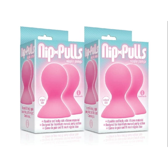 (2 Pack) The 9's, Silicone Nip-Pulls, Pink