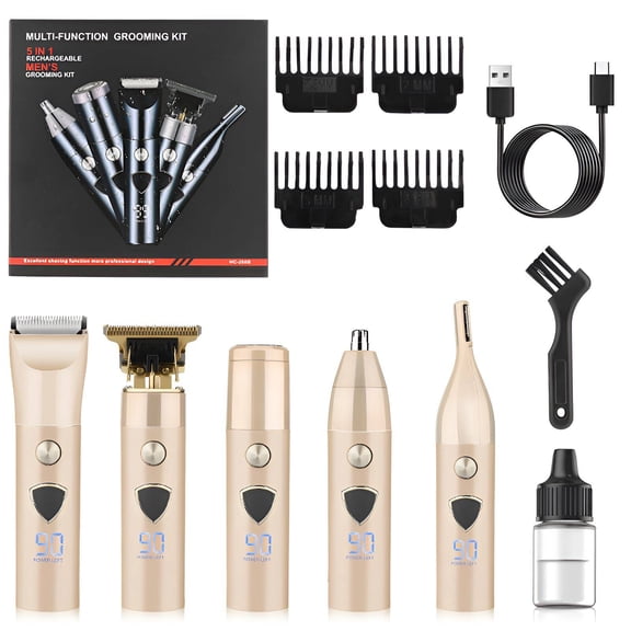 FACEGA Electric Beard Trimmer for Men,Precise Hair Cutting and Trimming Beard Trimmer for Men Professional,High-Precision Blade Design Beard Grooming Kit for Men,Transparent