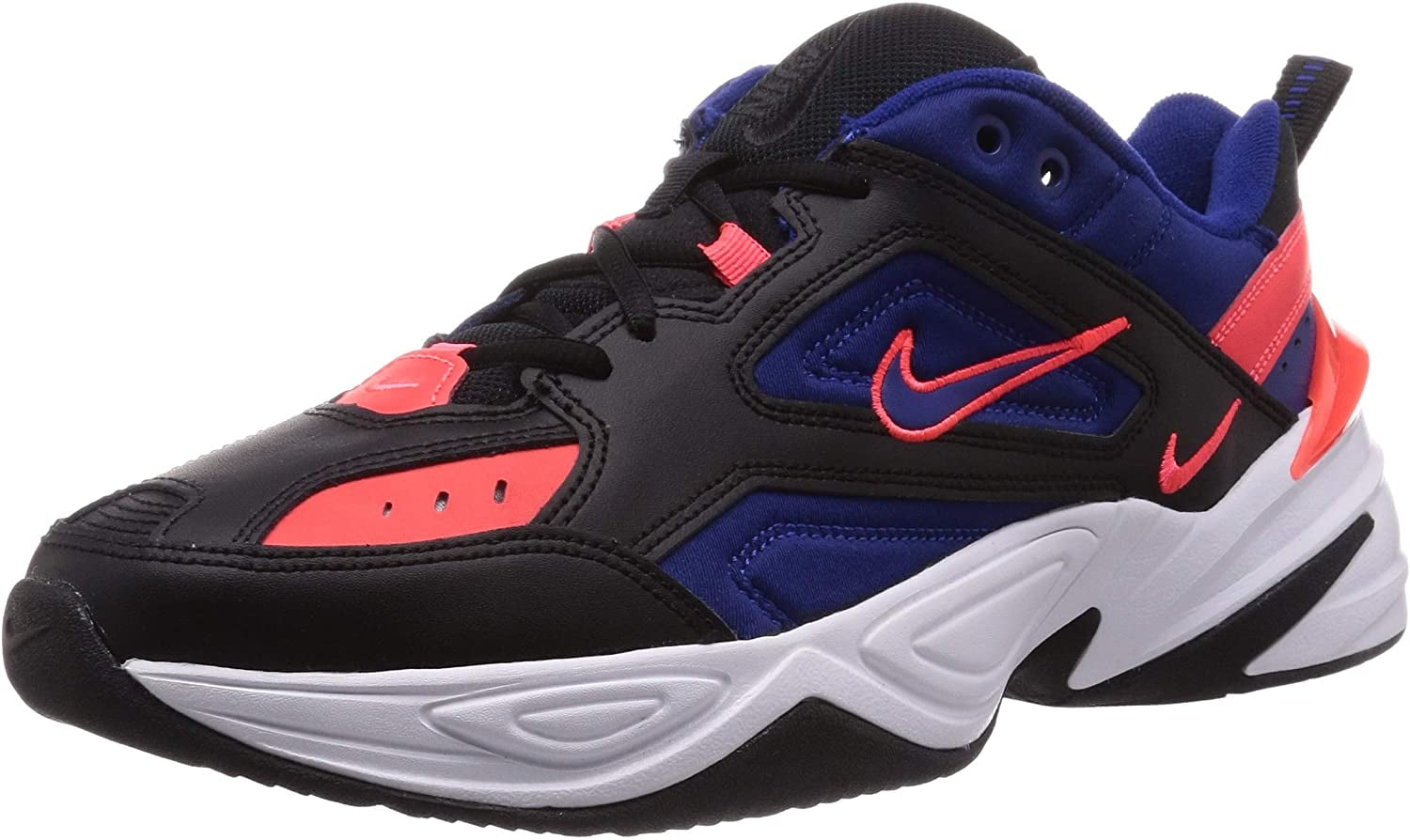 nike m2k tekno black deep royal blue