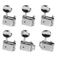 thumbnail image 1 of GLFILL 6R Style Vintage Piquets de Réglage pour Guitare Électrique Têtes de Machine Tuner Argent pour Instruments de Musique ST TL, 1 of 9