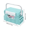 thumbnail image 3 of Caja de pesca de carpa multifuncional portátil duradera para artes de pesca (S azul) Tmvgtek Para Estrenar, 3 of 5