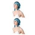 thumbnail image 3 of Guardoinrt Sleep Aid Silk Cap - Say Goodbye To Tossing And Turning for At Night Comfortable Silk Night Sleep Cap Cold Prevention peacock blue One size fits all 2Set, 3 of 6