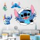 thumbnail image 4 of Vinilos decorativos QUANZHOUTIANDI Arte de pared Lilo y Stitch, 4 of 5