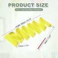 thumbnail image 2 of Uxcell 4 Pcs Dance Ribbons, 78.7 Inch Gymnastics Ribbon Streamers with Red Wand for Gymnastics Artistic, Yellow, 2 of 7