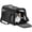 A-Black, variant on PETSFIT Airline Approved Pet Carrier, Upgraded Patented Car Buckle Soft Sided Cat Carrier, 4-Side Ventilation,Blue,15 lb Limit