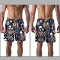 thumbnail image 3 of luoweisi Men's Beach Shorts Quick Dry Swim Trunks with Mesh Lining Skeleton S, 3 of 5