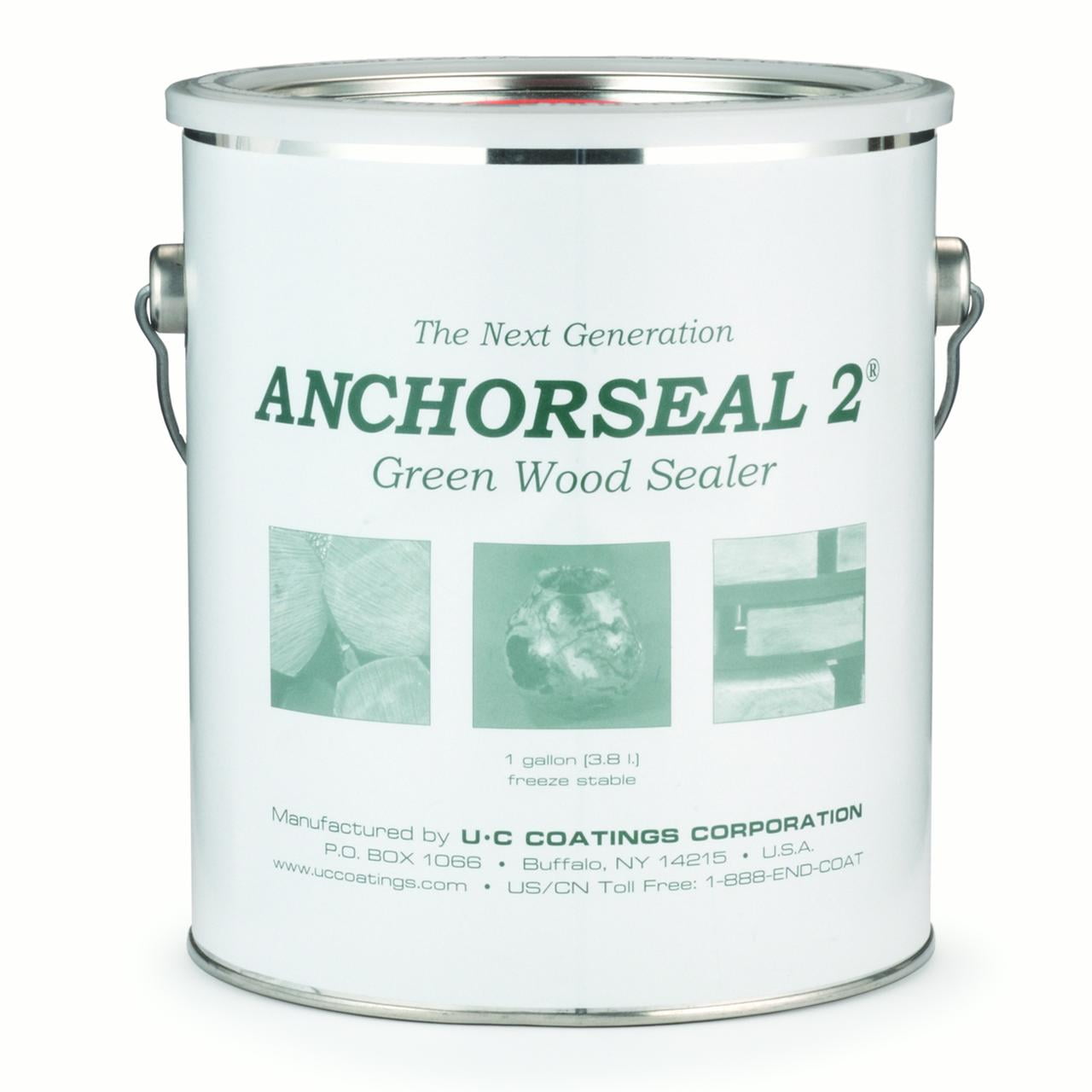 Anchorseal 2 cuarto de galón Madera Verde Sellador Nuevo y mejorar protege contra grano final 