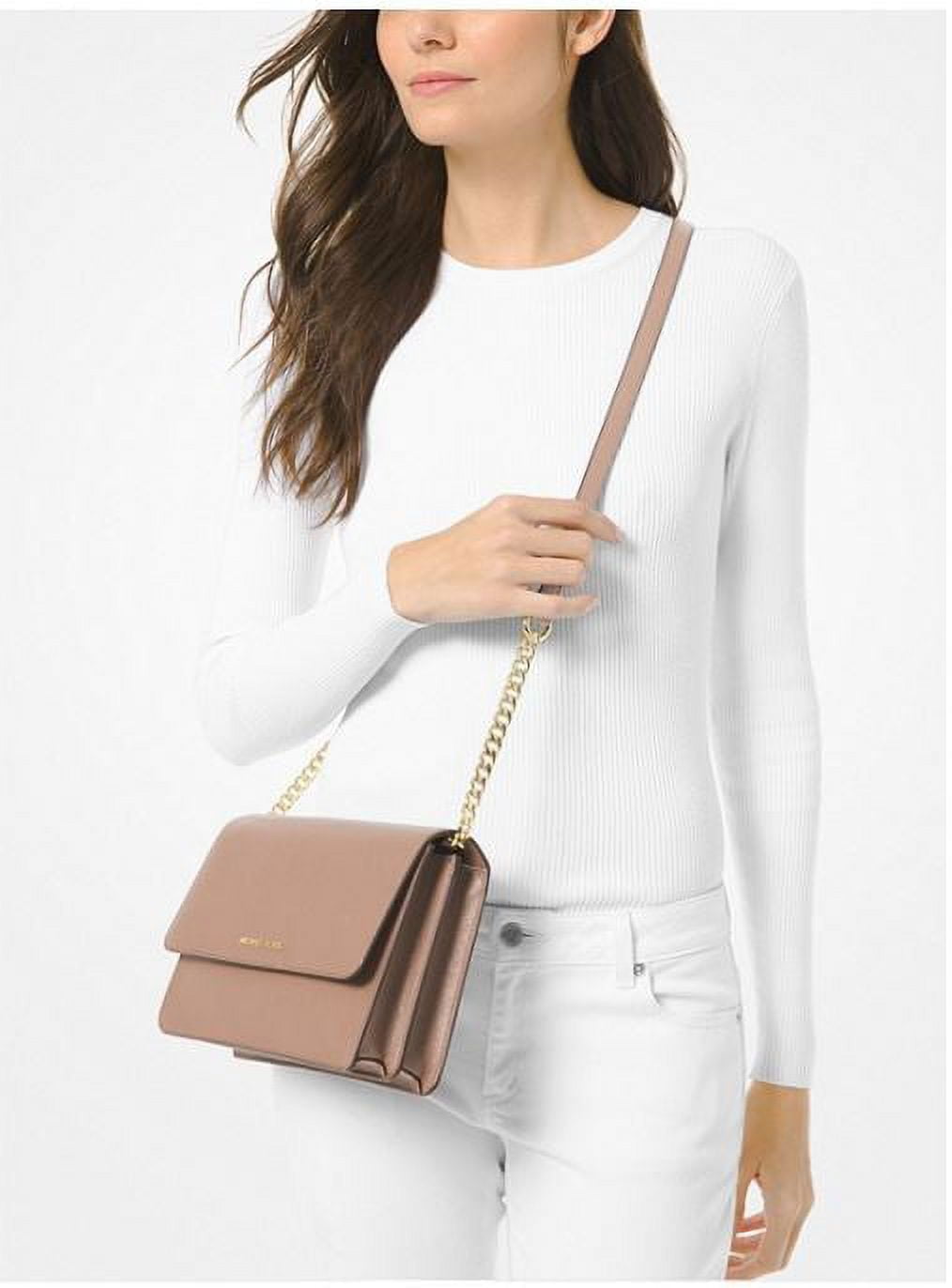 Michael Kors Daniela Large Crossbody in Cement: Handbags