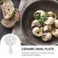 thumbnail image 6 of WASHWEPE Ceramic Snail Dish White 1Pack 7.47x4.72x1.38Inch, 6 of 10