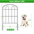 thumbnail image 2 of 28 Piece Black Metal Garden Fence Garden, Yard And Patio Decorative Fence Animal Interceptor Fence, 2 of 5