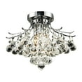 thumbnail image 2 of Elegant Lighting Toureg 12" 3 Light Elements Crystal Flush Mount, 2 of 2