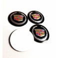 thumbnail image 2 of 4x 56mm 2.2" Metal Cadillac Crest Wheels Center Hub Cap Black Emblem sticker, 2 of 2