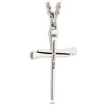 thumbnail image 2 of Men's Stainless Horseshoe Nail Cross Necklace-John 19:30 by Shields of Strength, 2 of 4