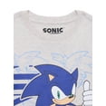 thumbnail image 2 of Sonic the Hedgehog Boys Solo Stance Graphic Crewneck Tee with Long Sleeves, Sizes 4-18, 2 of 3